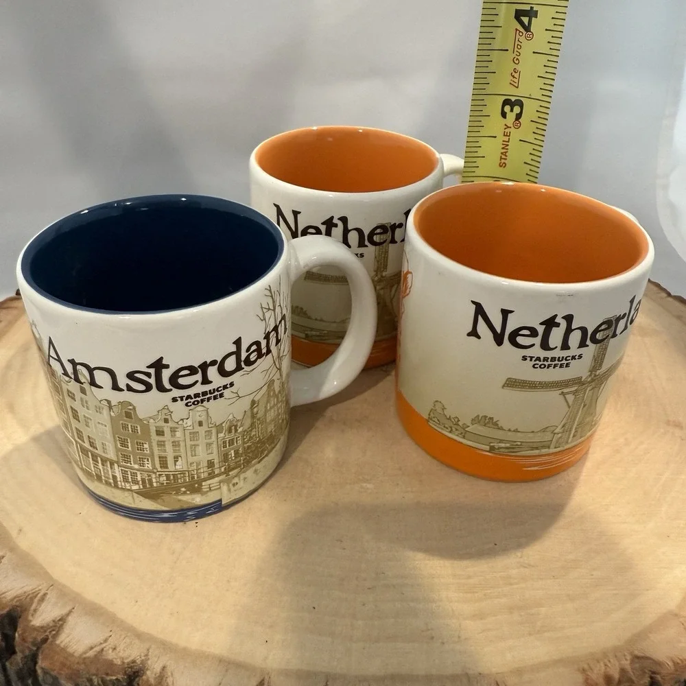 Starbucks Amsterdam and Netherlands 3 oz. Mini Espresso Mugs Demitasse